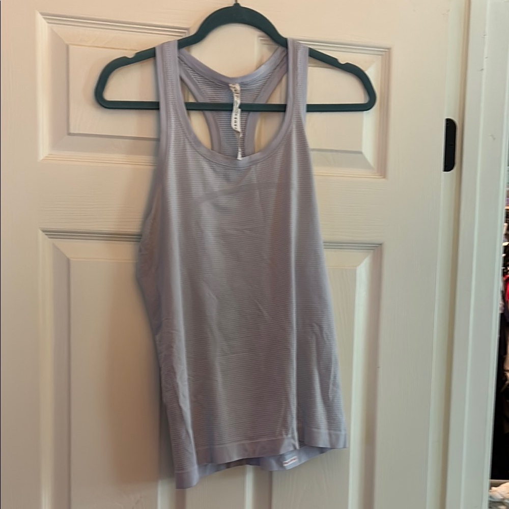 Lululemon Athletica Gray and Purple Sleeveless Tank Top